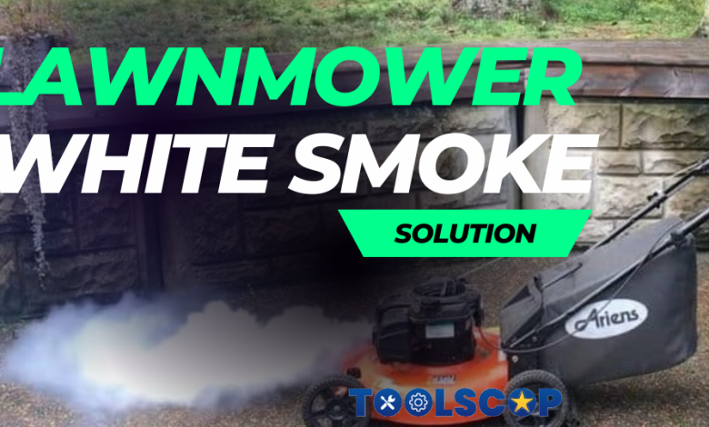 Lawnmower white smoke